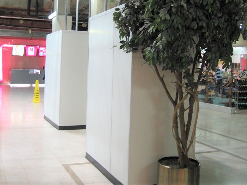 Internal Hoarding - Shopping Centre Columns